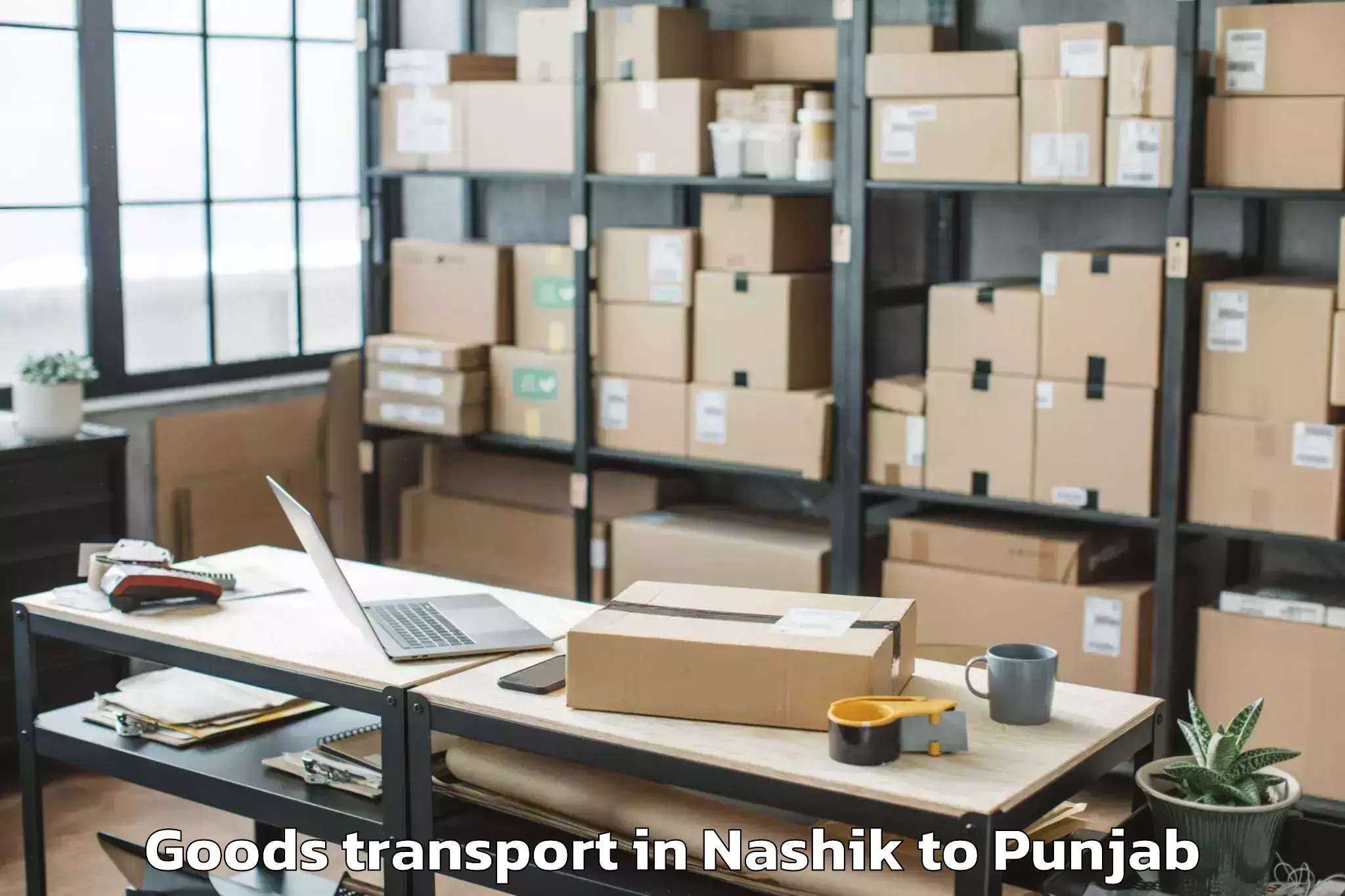 Trusted Nashik to Adampur Jalandhar Goods Transport